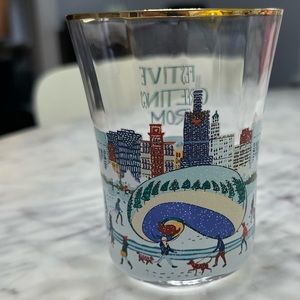 Anthropologie - Holiday in the City Juice Glass - CHICAGO